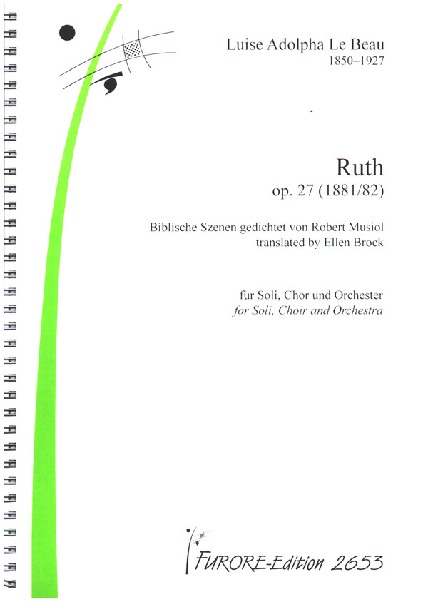 Ruth op.27 (1881/1882)  für Soli, gem Chor und Orchester  Partitur (dt/en) (Spiralbindung)