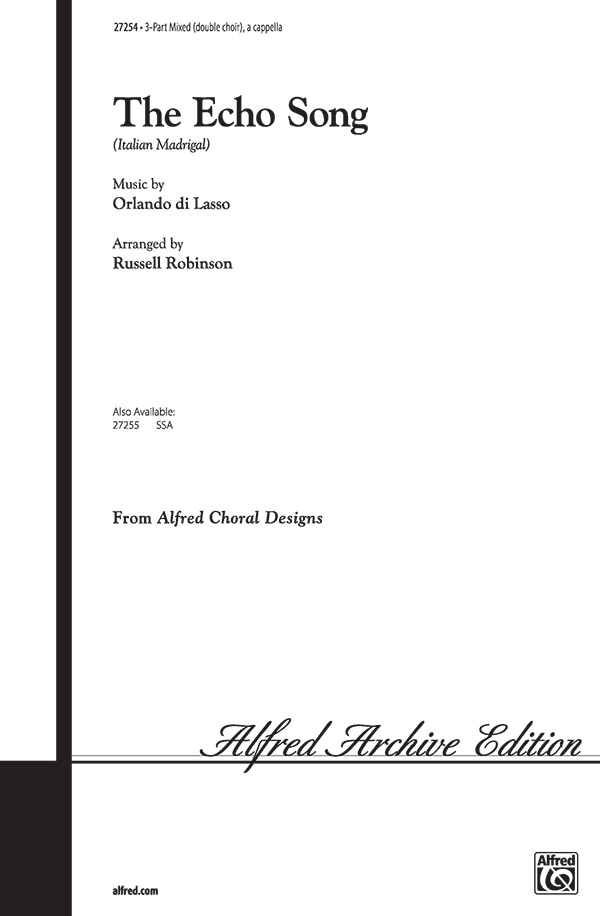 The Echo Song (Italian Madrigal) 3Pt&nbsp;&nbsp;Mixed voices&nbsp;&nbsp;