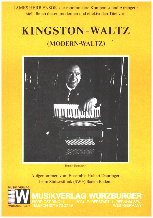 Kingston-Waltz (Modern-Waltz)  für Akkordeon  