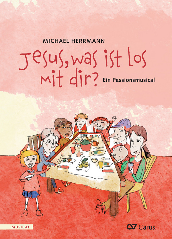 Jesus, was ist los mit dir?&nbsp;&nbsp;für Soli, 1-2stg Kinderchor, Sprecher und Klavier, Melodieinstrumente und ein Bassinstrument (opt.)&nbsp;&nbsp;Partitur 