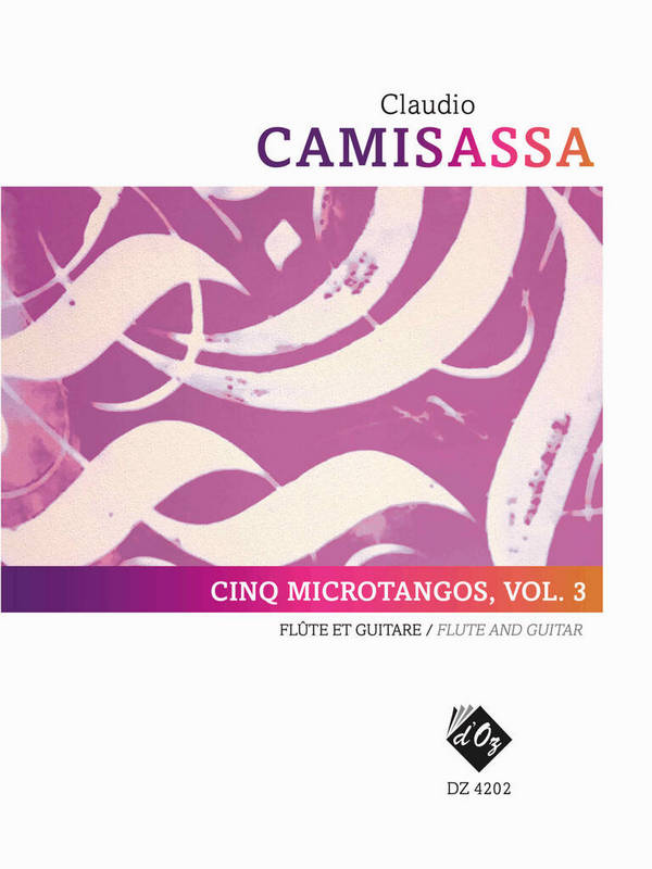 Cinq microtangos vol. 3&nbsp;&nbsp;pour flute et guitare&nbsp;&nbsp;partition et parties