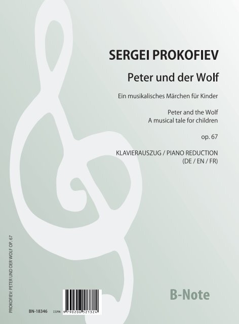 Peter und der Wolf op.67   für Sprecher und Orchester  Klavierauszug