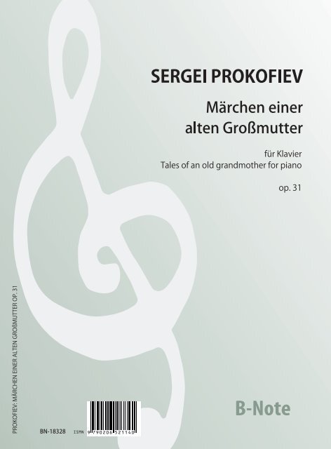 Märchen einer alten Grossmutter für Klavier op.31  Klavier  Spielnoten