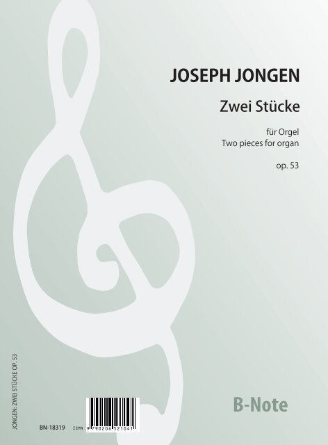 2 Stücke op.53  für Orgel   