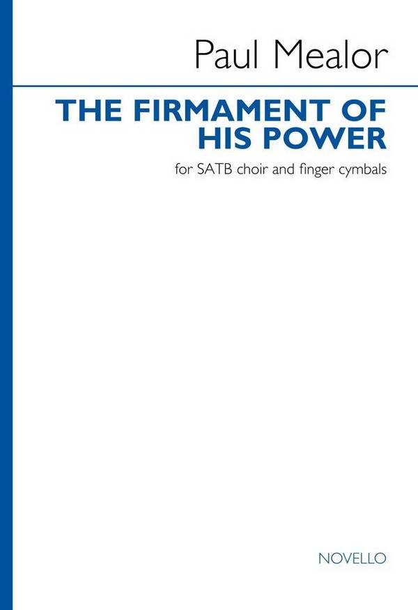 The Firmament of His Power  SATB and Finger Cymbals  Choral Score