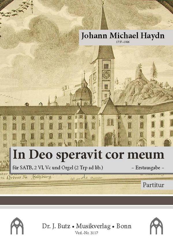 In Deo speravit cor meum  für SATB, 2 Vl, Vc und Orgel (2 Trp ad lib.)  Partitur