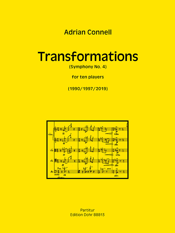 Transformations (Symphony No. 4) für Ensemble (zehn Spieler) (1990/1997/2019)&nbsp;&nbsp;Ensemble&nbsp;&nbsp;Partitur