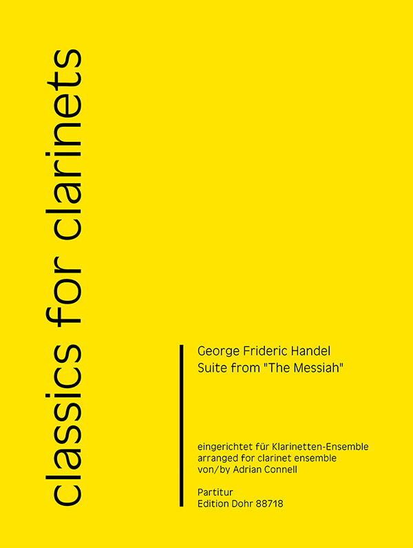 Suite aus 'The Messiah' (für Klarinetten-Ensemble)&nbsp;&nbsp;Klarinette-Ensemble&nbsp;&nbsp;Partitur