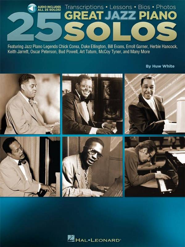 25 Great Jazz Piano Solos&nbsp;&nbsp;Klavier&nbsp;&nbsp;Buch + Online-Audio
