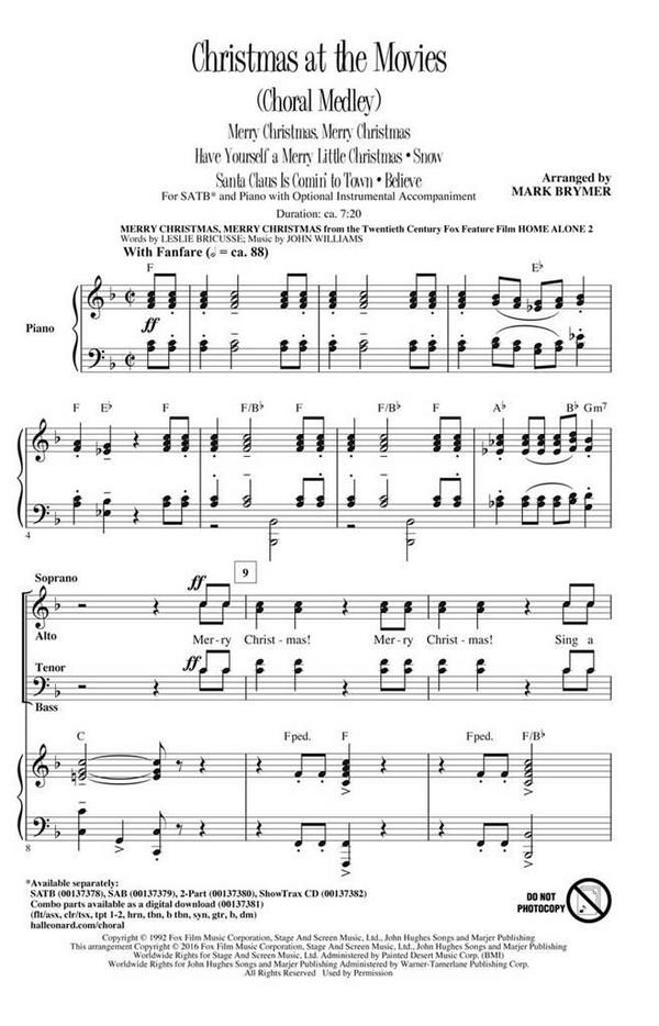 Christmas at the Movies&nbsp;&nbsp;Gemischter Chor&nbsp;&nbsp;CD