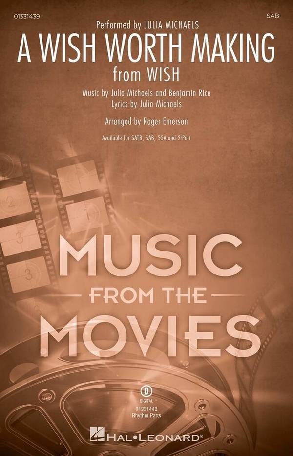 A Wish Worth Making&nbsp;&nbsp;SAB&nbsp;&nbsp;Chorpartitur