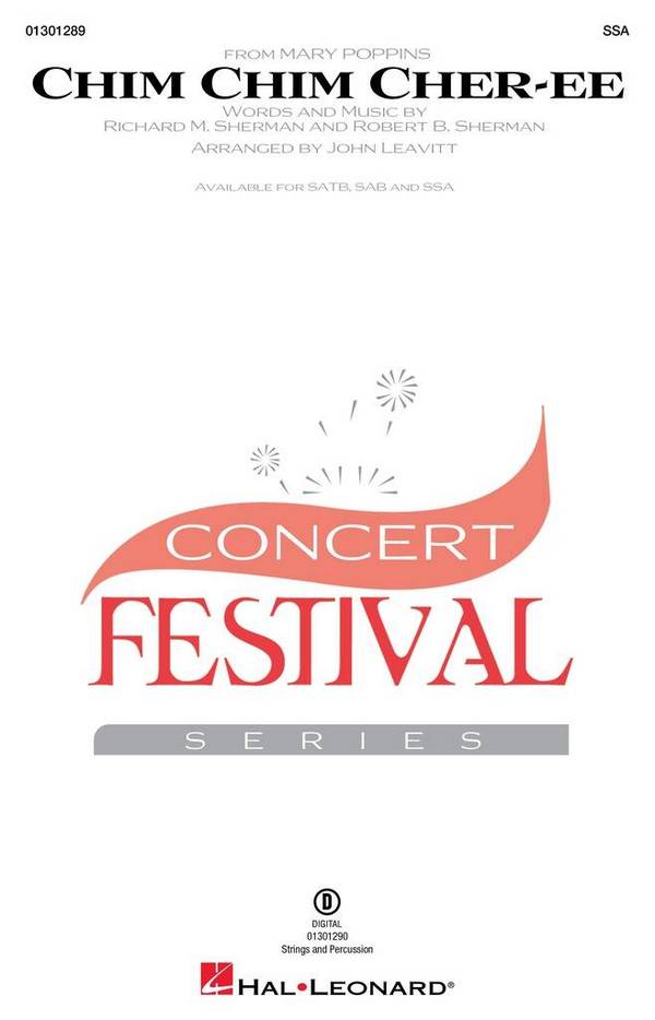 Chim Chim Cher-ee&nbsp;&nbsp;SSA&nbsp;&nbsp;Chorpartitur
