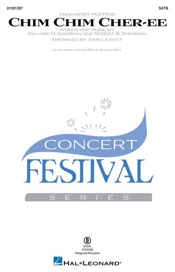 Chim Chim Cher-ee&nbsp;&nbsp;SATB&nbsp;&nbsp;Chorpartitur