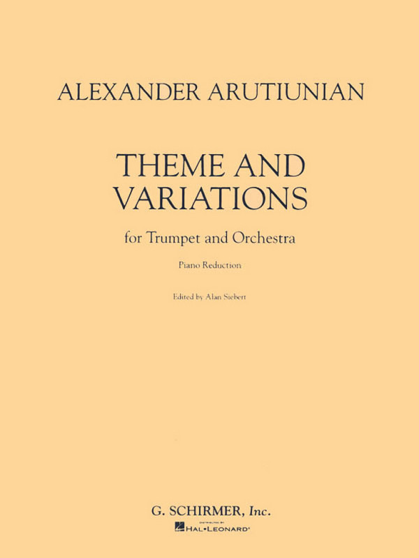 Theme and Variations&nbsp;&nbsp;Trompete und Klavier&nbsp;&nbsp;Klavierauszug