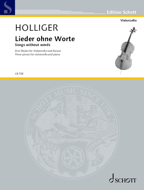 Lieder ohne Worte  für Violoncello und Klavier   