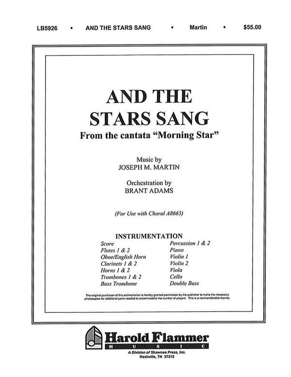 And the Stars Sang from Morning Star&nbsp;&nbsp;Orchestra&nbsp;&nbsp;Partitur + Stimmen