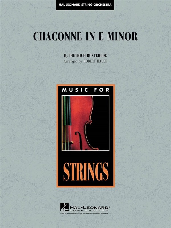 Chaconne in E Minor&nbsp;&nbsp;Streichorchester&nbsp;&nbsp;Partitur + Stimmen