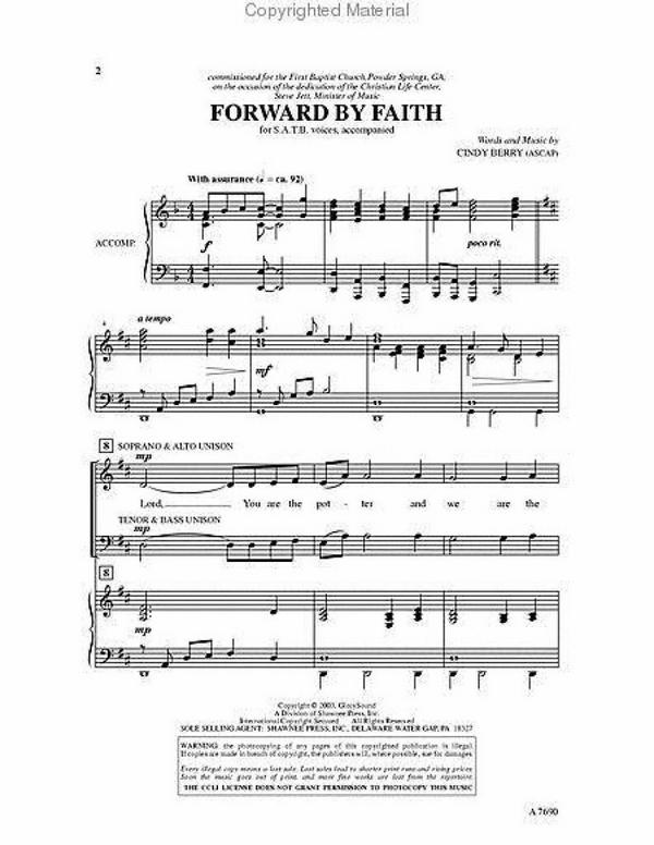Forward by Faith&nbsp;&nbsp;SATB&nbsp;&nbsp;Chorpartitur