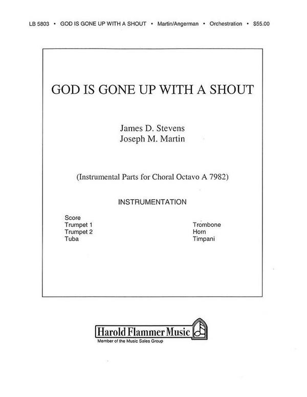 God Is Gone Up with a Shout&nbsp;&nbsp;Orchestra&nbsp;&nbsp;Partitur + Stimmen