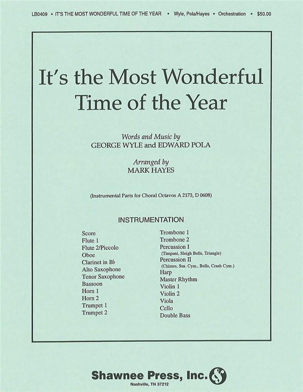 It's the Most Wonderful Time of the Year  Orchestra  Stimmensatz