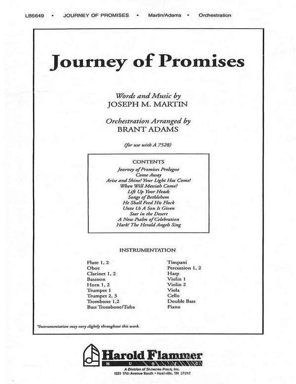 Journey of Promises&nbsp;&nbsp;Orchestra&nbsp;&nbsp;Partitur + Stimmen