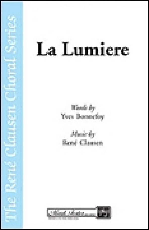 La Lumiere&nbsp;&nbsp;SATB&nbsp;&nbsp;Chorpartitur