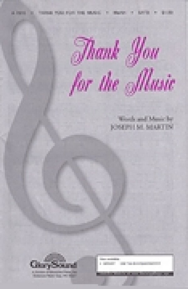 Thank You for the Music&nbsp;&nbsp;SATB&nbsp;&nbsp;Chorpartitur