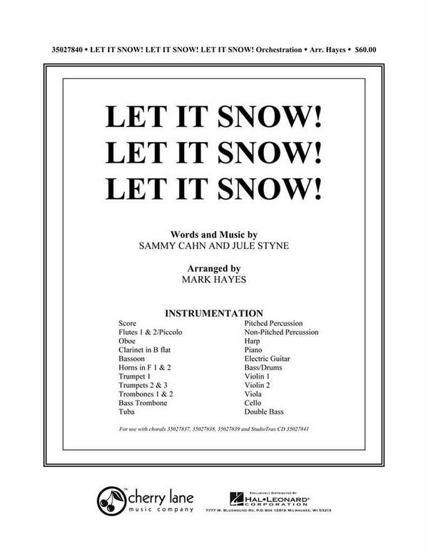 Let It Snow! Let It Snow! Let It Snow!&nbsp;&nbsp;Orchestra&nbsp;&nbsp;Stimmensatz