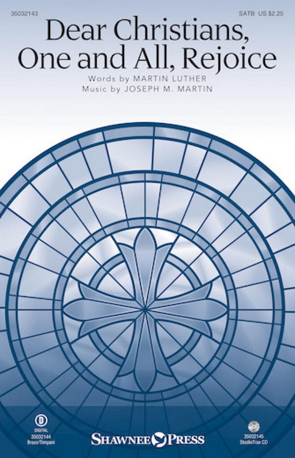 Dear Christians, One And All, Rejoice&nbsp;&nbsp;SATB&nbsp;&nbsp;Chorpartitur