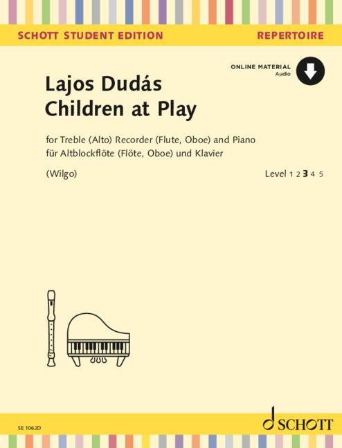 Children at Play (+Online-Audio)&nbsp;&nbsp;für Altblockflöte (Flöte, Oboe) und Klavier&nbsp;&nbsp; 