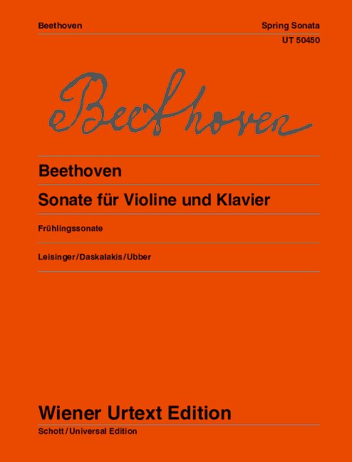 Sonate op. 24 (Frühlinssonate)&nbsp;&nbsp;für Violine und Klavier&nbsp;&nbsp;