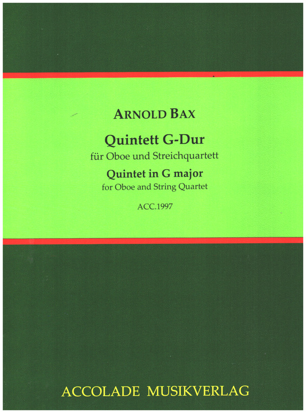 Quintett G-Dur   für Oboe und Streichquartett  Partitur und Stimmen