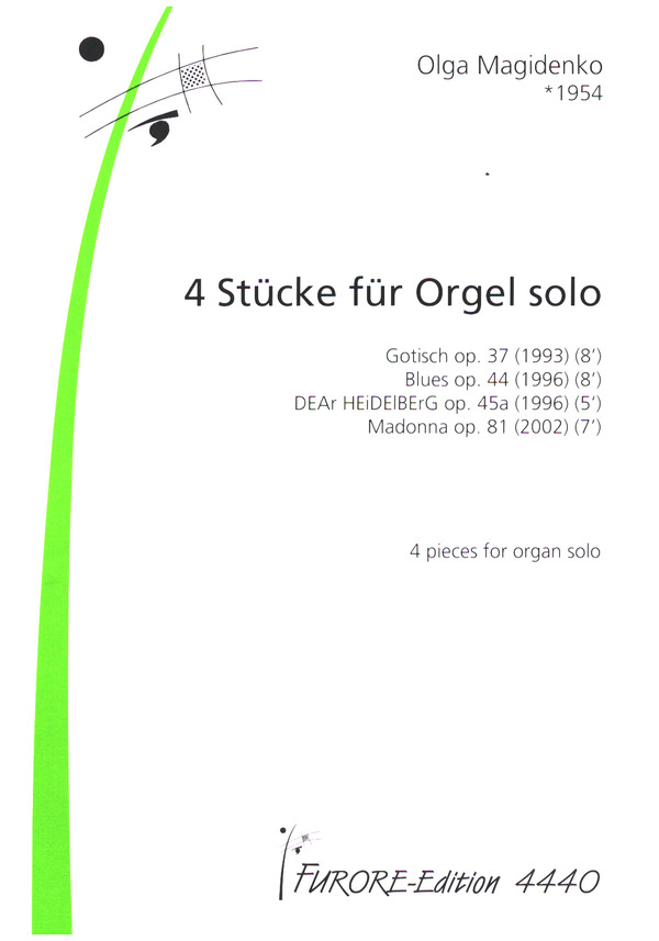 4 Stücke  für Orgel solo  