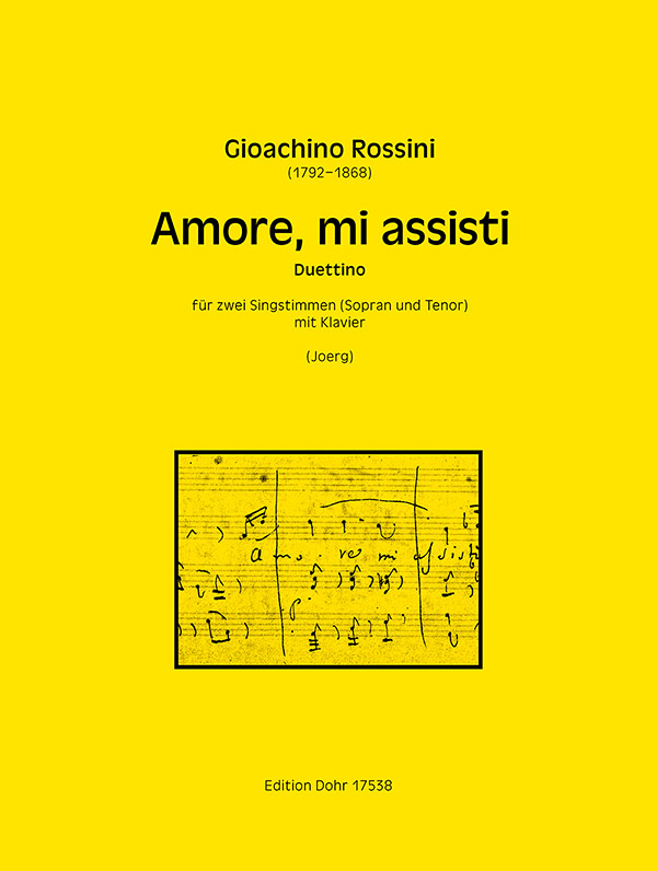 Amore, mi assisti   für 2 Singstimmen (Sopran und Tenor) und Klavier   