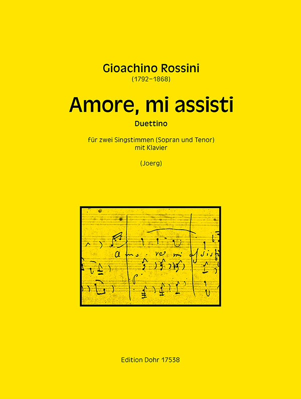 Amore, mi assisti   für 2 Singstimmen (Sopran und Tenor) und Klavier   