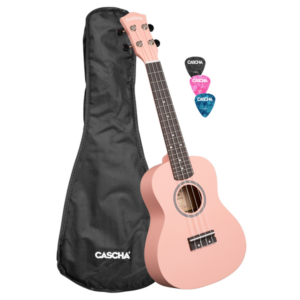Concert Ukulele Linden Pink (incl. Bag, 3 Picks)    