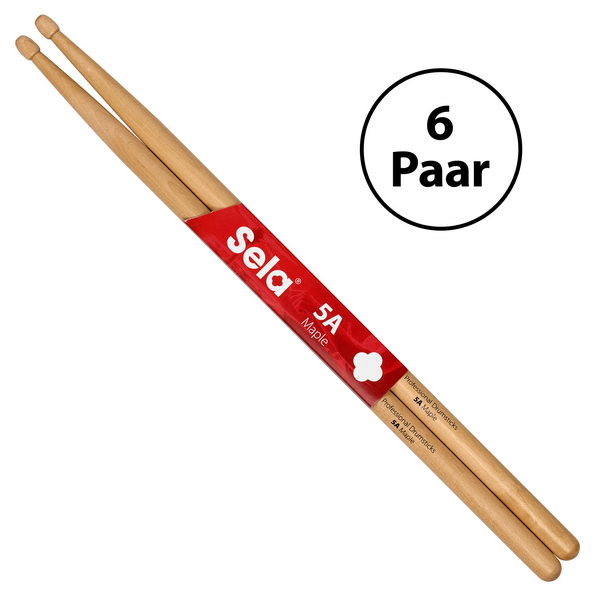 Professional Drumsticks 5A Maple - 6 Pair&nbsp;&nbsp;&nbsp;&nbsp;