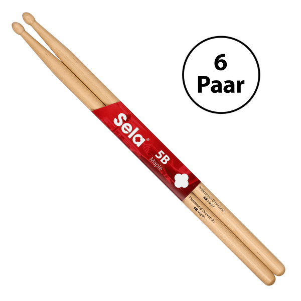 Professional Drumsticks 5B Maple - 6 Pair&nbsp;&nbsp;&nbsp;&nbsp;