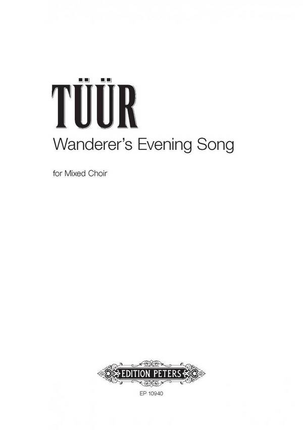 Wanderer's Evening Song&nbsp;&nbsp;&nbsp;&nbsp;