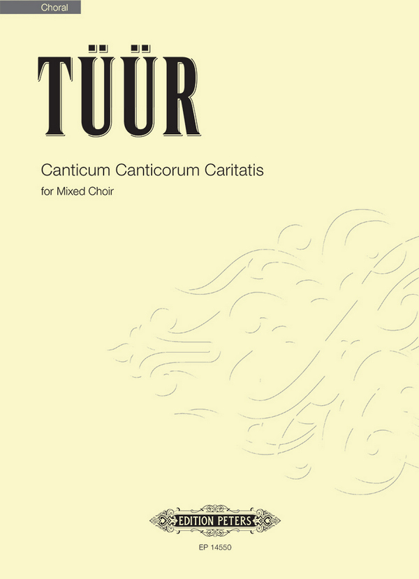 Canticum Canticorum Caritatis&nbsp;&nbsp;for mixed choir a cappella&nbsp;&nbsp;score (la)