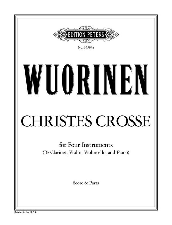 Christes Crosse (score & parts)&nbsp;&nbsp;&nbsp;&nbsp;