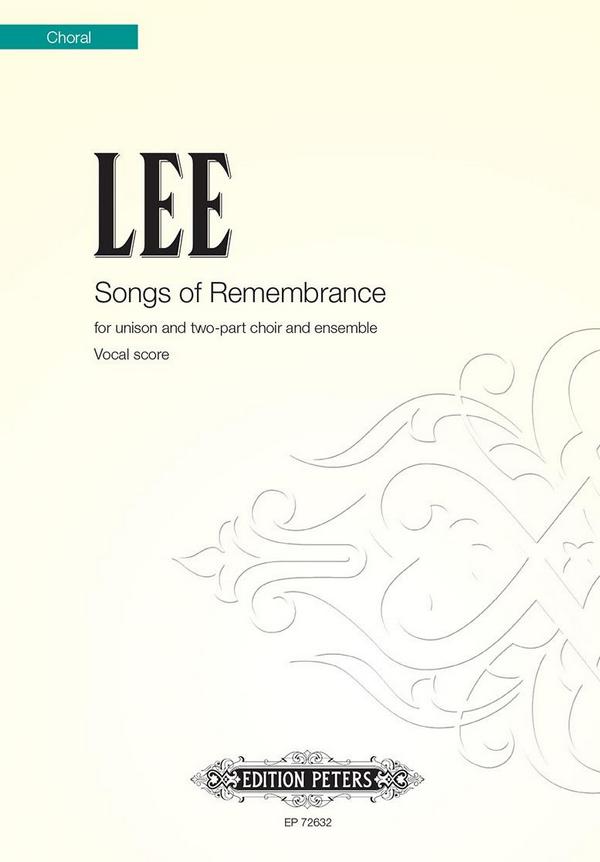 Songs of Remembrance (vocal score)&nbsp;&nbsp;&nbsp;&nbsp;