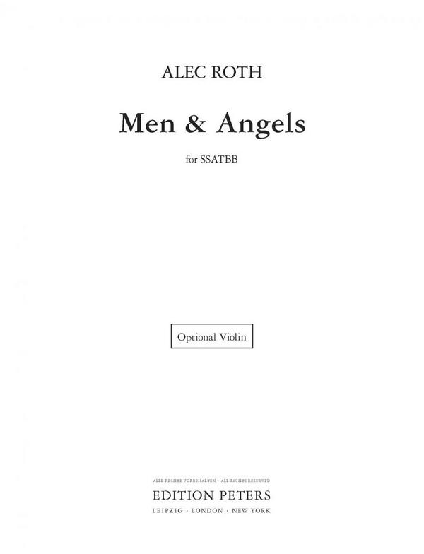 Men and Angels, optional violin part&nbsp;&nbsp;&nbsp;&nbsp;