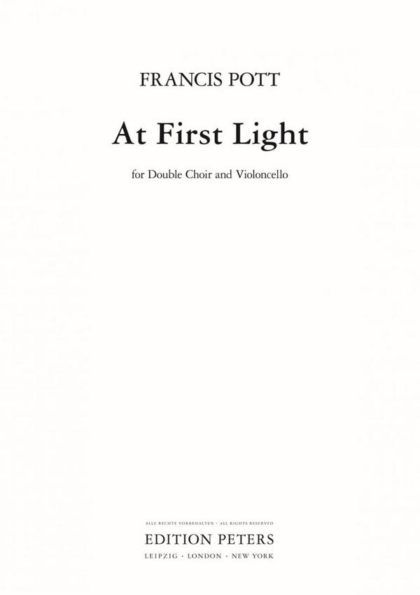 At First Light (cello part)&nbsp;&nbsp;&nbsp;&nbsp;