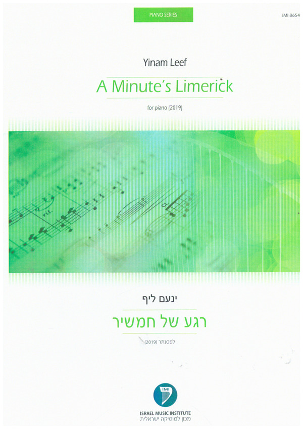 A Minute's Limerick&nbsp;&nbsp;for piano&nbsp;&nbsp;