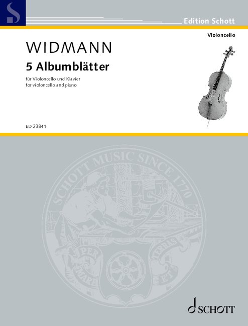 5 Albumblätter  für Violoncello und Klavier   