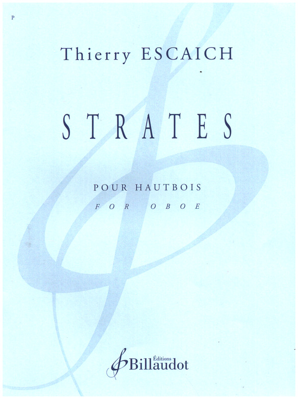 Strates&nbsp;&nbsp;pour hautbois&nbsp;&nbsp; 