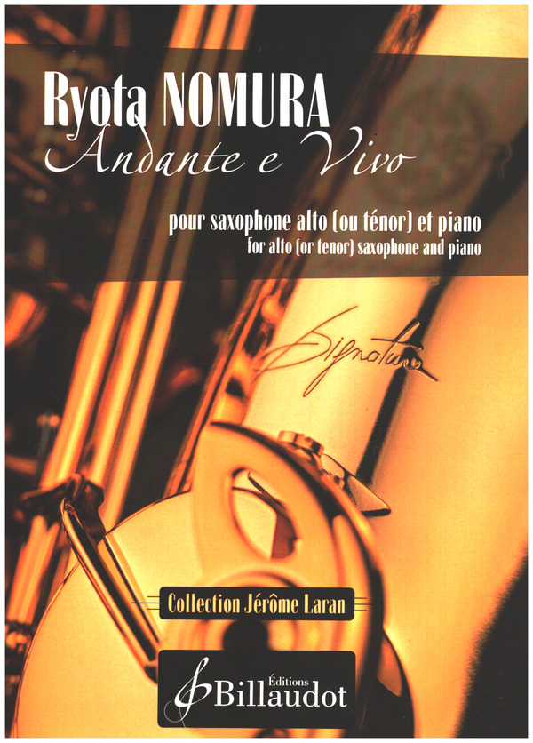 Andante et Vivo&nbsp;&nbsp;pour saxophone alto (ténor) et piano&nbsp;&nbsp; 