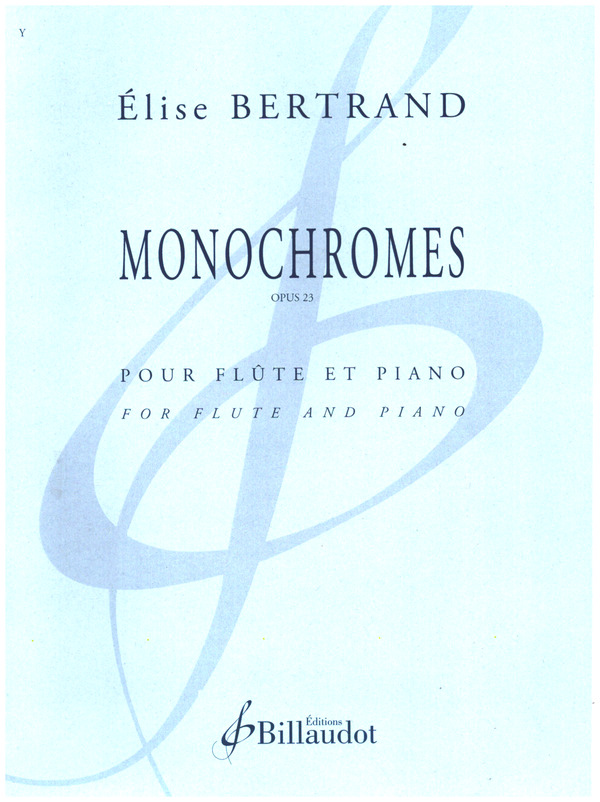 Monochromes op.23&nbsp;&nbsp;pour flute et piano&nbsp;&nbsp;