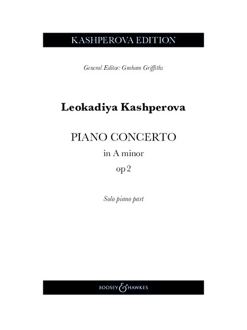 Piano Concerto in A minor op. 2&nbsp;&nbsp;for piano and orchestra&nbsp;&nbsp;solo piano part